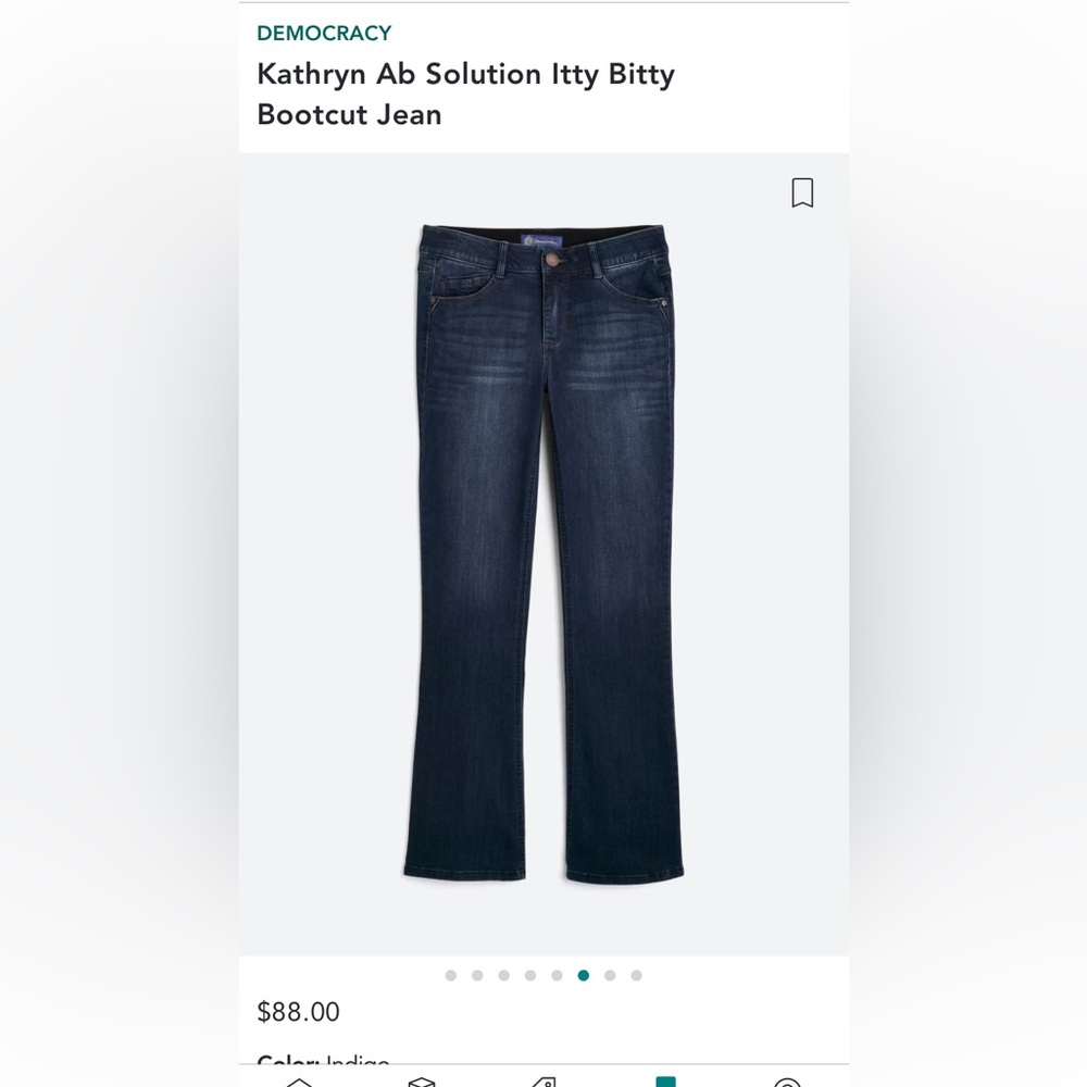 Democracy Abroad Solution sz 12 Kathryn bootcut